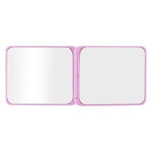 Square Compact Mirror Cosmetic Mirror for Travel Vacation Purple